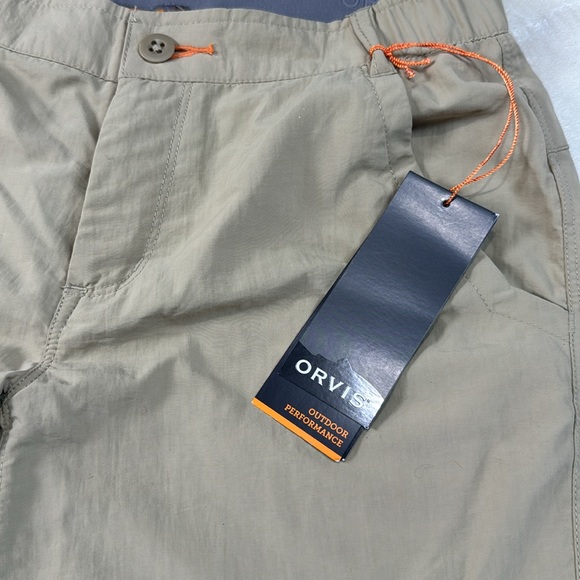 Orvis Womens Khaki UPF 50 Protection Outdoor Performance Shorts 6 NWT - Picture 2 of 6